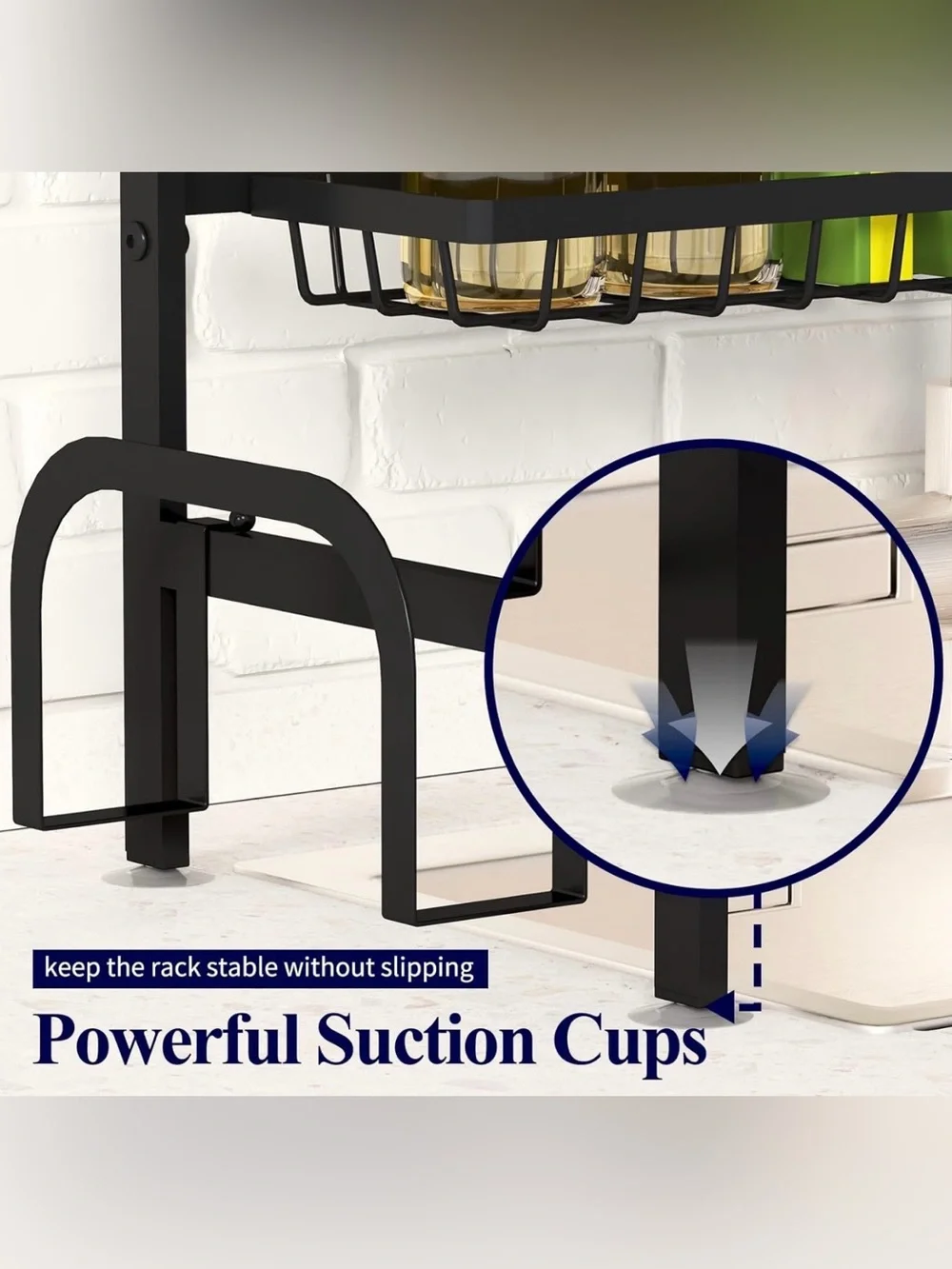 New Over-the-Sink Dish Drying Rack - Black
